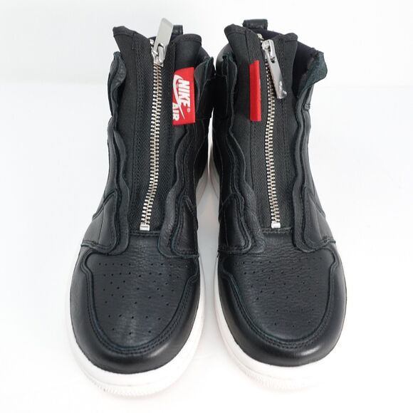 Women\'s Nike Air Jordan 1 Hi Zip Size 6 AT0575 006 Black Gym Red